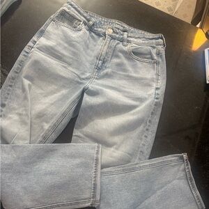 American Eagle Outfitters Light Wash Straight Leg Jeans